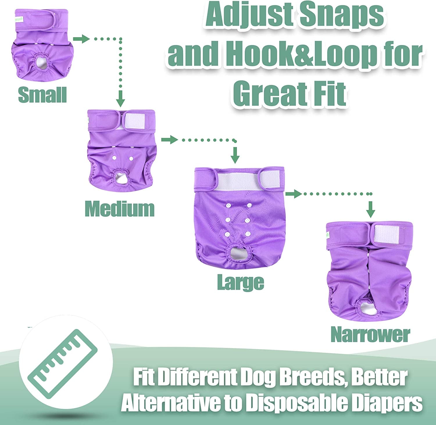 Pañales Para Perra Lavables Y Reutilizables De Alta Calidad Para Uso Frecuente