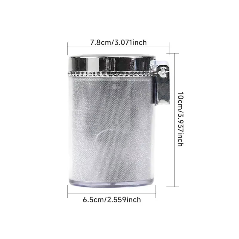 Universal LED Car Ashtray - 360° Rotatable Leak-Proof Cup Holder & Trash Can