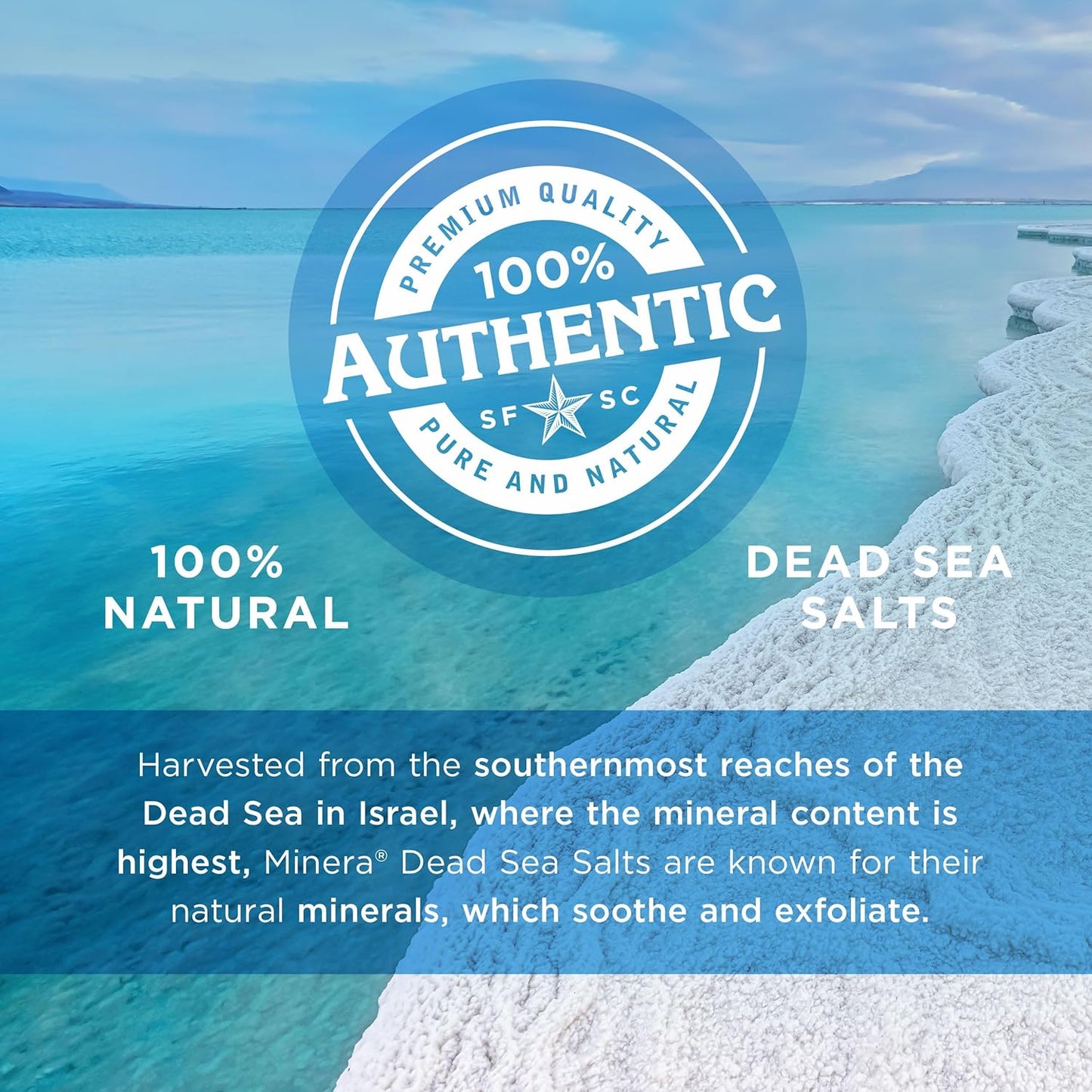 Fine Grain Dead Sea Salt for Bath & Soaking – 19 Lbs, Fast-Dissolving, 100% Pure & Natural, Unscented, Skin-Nourishing Bulk Sea Salt