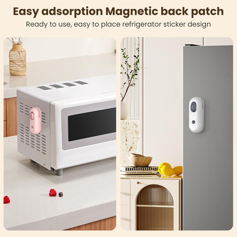 IMOLI New 4 in 1 Mini Sealing Machine Snack Bag , Portable Beer Bottle Opener & Built-In Cutter, USB Rechargeable Plastic Heat Sealer for Food & Snack Storage, Magnetic & Hanging Design, Plastic Bag Sealer, Home, Kitchen, Picnic, Camping