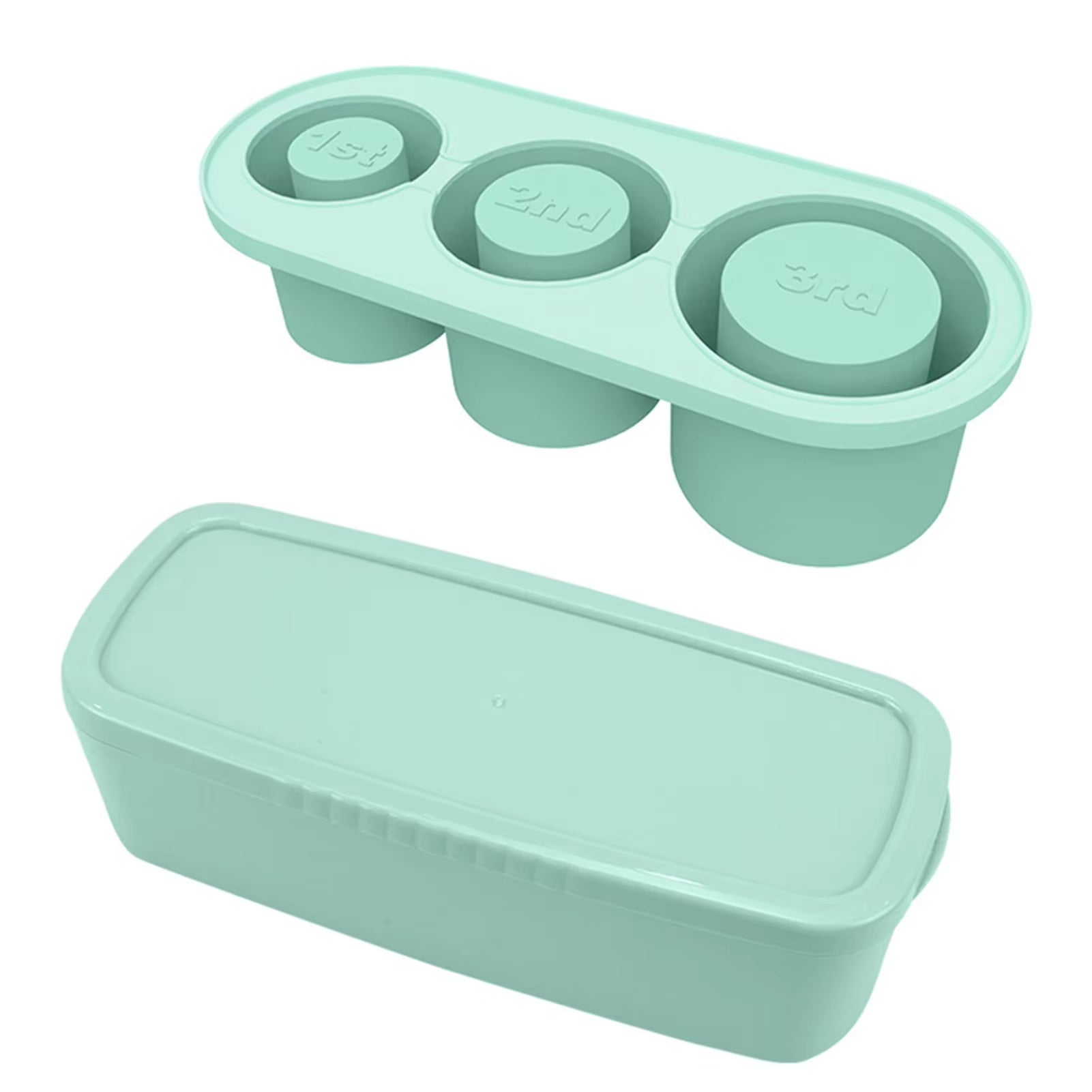Silicone Ice Cube Molds with Lid for 30/40 Oz Tumbler Cups for Water Mug Easy Fill and Release Ice Maker Ice Cube Tray