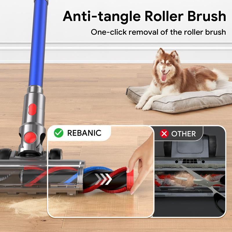 【2025 New Arrivals】S8 Cordless Vacuum Cleaners for Home, 8-In-1/65Min/600W/48Kpa Powerful Suction, Self-Standing Cordless Stick Vacuum Cleaner, Lightweight Anti-Tangle Rechargeable Vacuum for Floor/Carpet/Pet Hair/Car