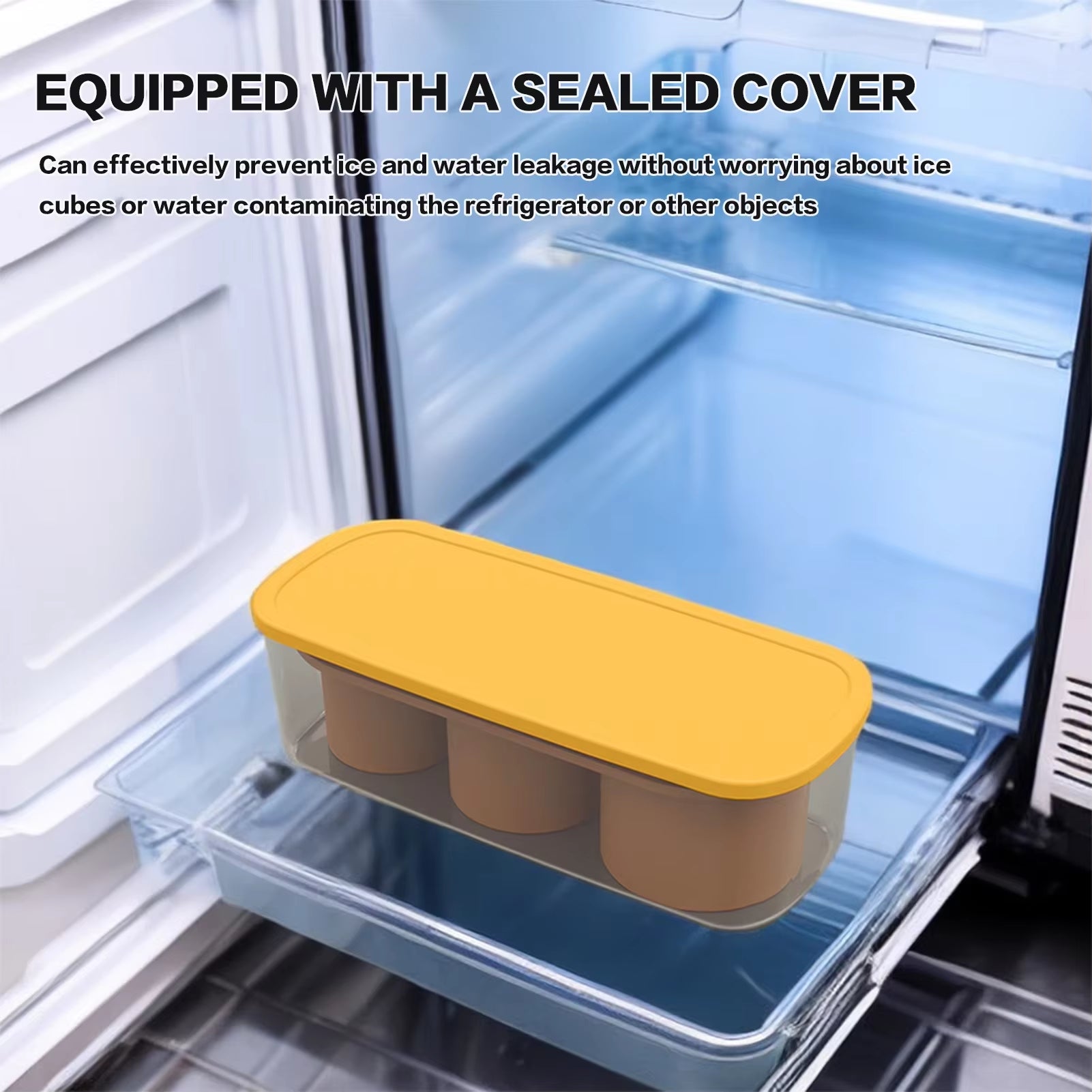 Silicone Ice Cube Molds with Lid for 30/40 Oz Tumbler Cups for Water Mug Easy Fill and Release Ice Maker Ice Cube Tray