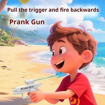 Summer New Creative Double Sided Reverse Water Spray Gun Trick Tactics Double Directional Water Spray Mini Water Play Gun Toy